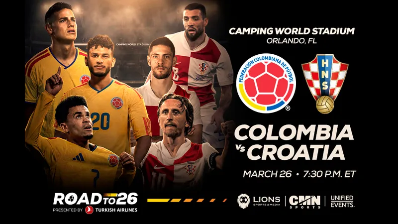Cầu thủ Colombia và Croatia quyết tâm tranh chấp bóng